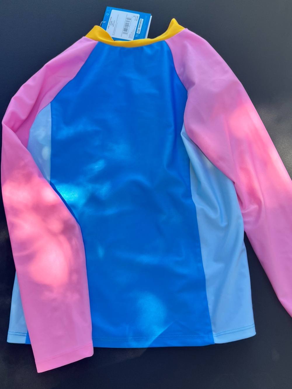 DSG Kids Long Sleeve Rashguard in Blue, Pink, Yellow
